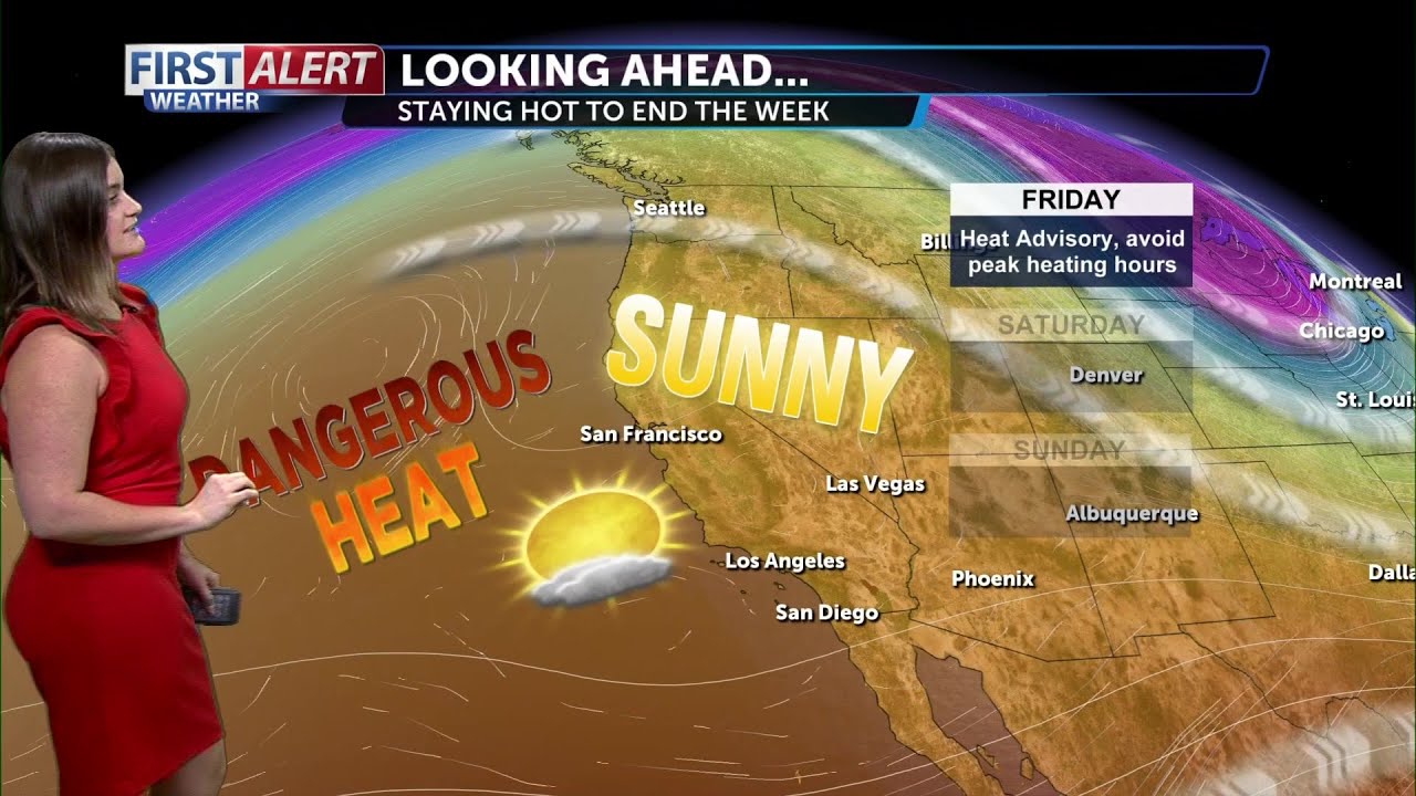 Sweltering heat continues Friday - YouTube