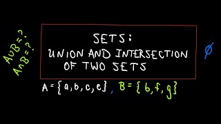 Sets: Union and Intersection