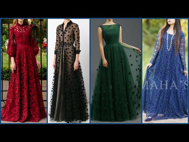 Net Blue Color Embroidered Party Wear Gown at Rs 1699 in Surat | ID:  2851226083455