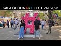 Kala ghoda art festival 2023  biggest street art festival of india vlog