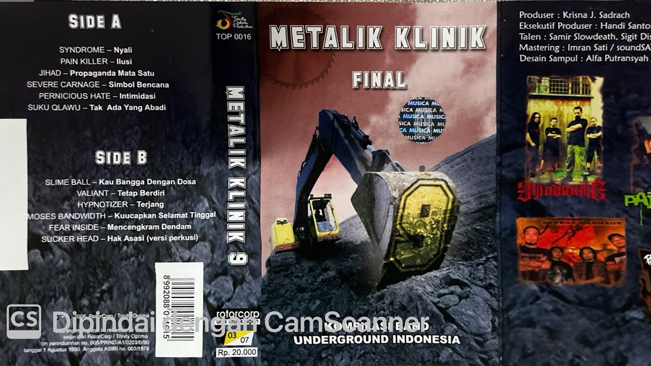 Album Kompilasi Band Underground Indonesia ‘METALIK KLINIK FINAL’ Side B (2006)