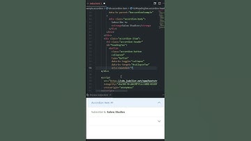 accordion using html and css #shorts