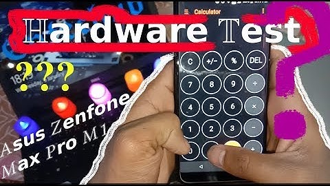 Asus Zenfone Max Pro M1 or M2| Hardware Test Using Calculater(No Root Needed)| SMMI Test |