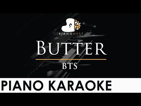 BTS - Butter - Piano Karaoke Instrumental Cover with Lyrics