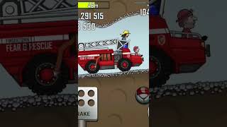 Hill climb racing |Fire truck driving | android gameplay, iOS #shorts #shortsvideo #hillclimbracing screenshot 4