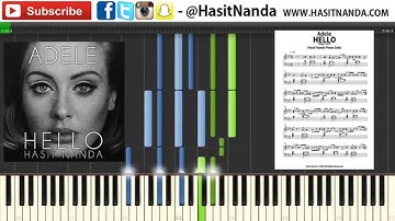 ADELE - HELLO (PIANO TUTORIAL + SHEETS)
