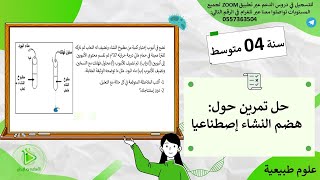 حل تمرين آخر حول هضم النشاء في الفم - علوم طبيعية سنة 04 متوسط