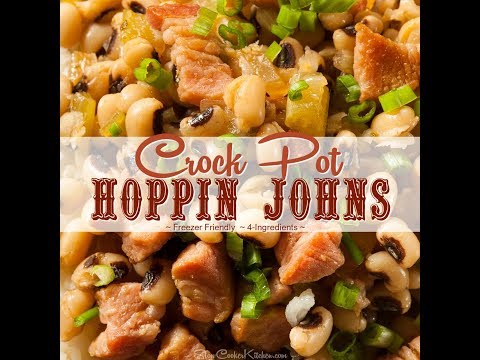Slow Cooker Black-Eyed Peas and Ham (aka Hoppin John)