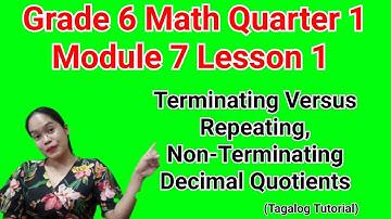 Terminating Versus Repeating, Non-Terminating Decimal Quotient/Math 6 Quarter 1 Module 7 #maths