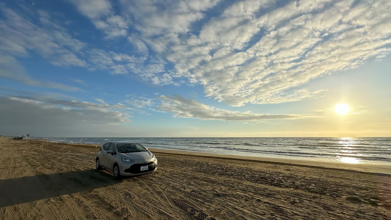 全長8キロ】なぎさドライブウェイ（石川県）千里浜なぎさドライブ