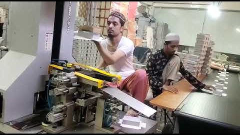 Megabound Wrapping and folding, Box gluing - folding , Rigid box making, Automatic #rigidbox machine