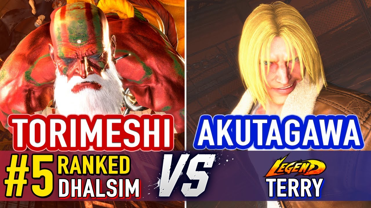 SF6 🤜 TORIMESHI (#5 Ranked Dhalsim) vs AKUTAGAWA (Terry) 🤛 SF6 High Level Gameplay