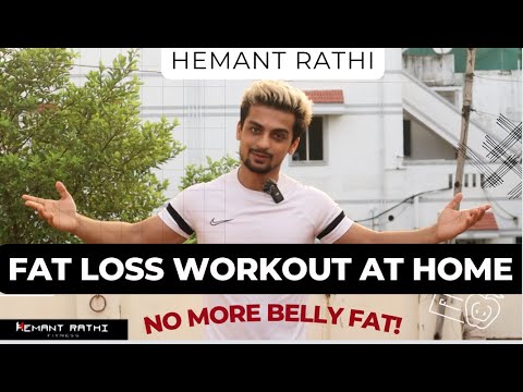 Hemant Rathi Fat Loss Workout At Home In Hindi | Beginner Workout (No Weights, No ...