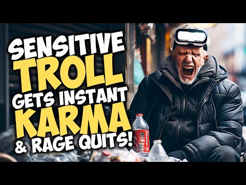 SENSITIVE TROLL gets INSTANT KARMA & RAGE QUITS! *VERY SATISFYING*