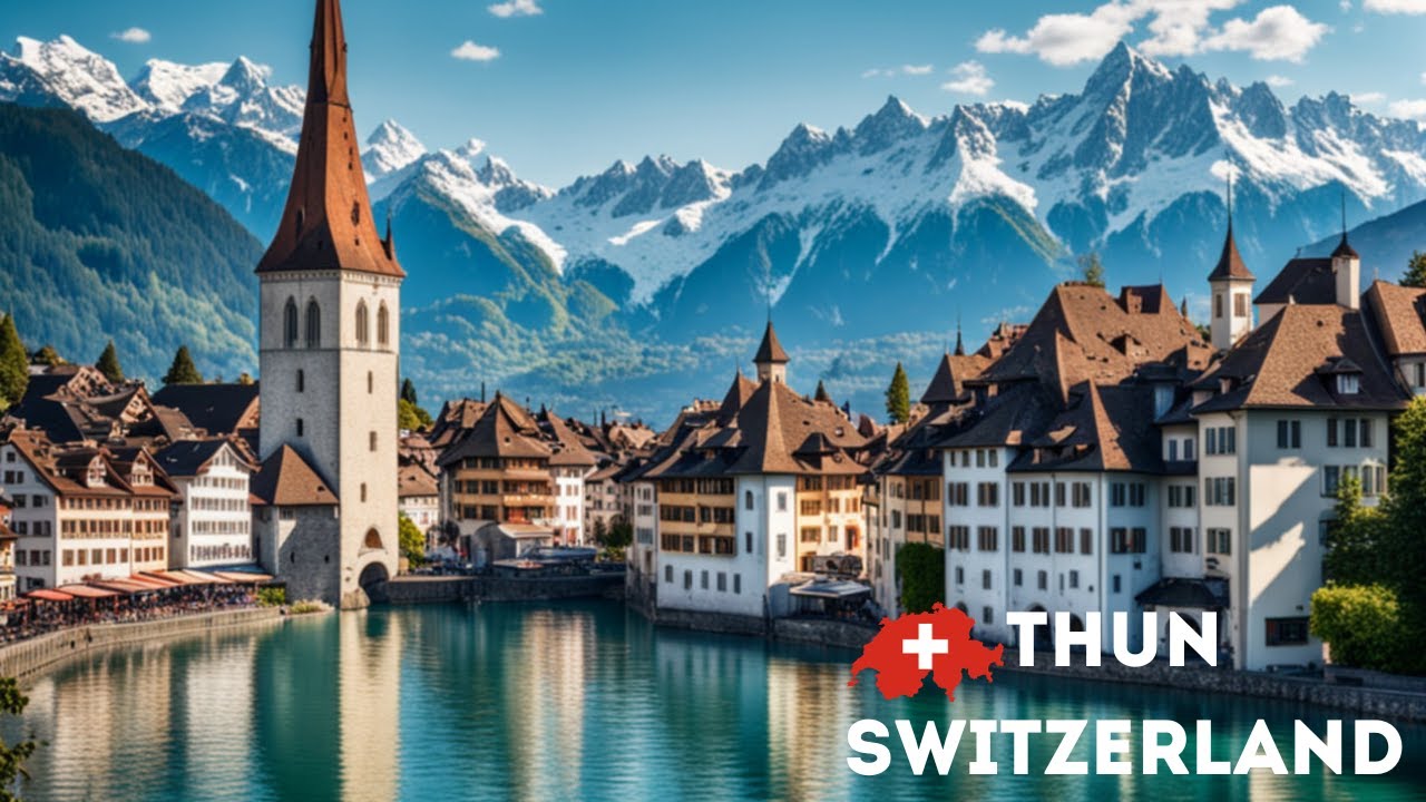 Тун, Швейцария в Ультра HD: Кинематографический городской пейзаж ⛅️