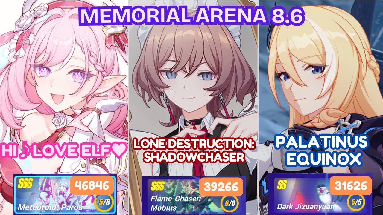 A Long Battle... | Ex-Memorial Arena 8.6 All Stages | Honkai Impact 3rd