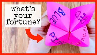 🔮 How to Make an Origami Fortune Teller