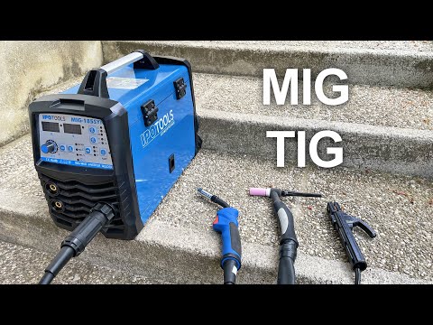 Multi Welder IPOTOOLS MIG-185SYN (Synergic MIG, TIG, MMA) | Unboxing and Test