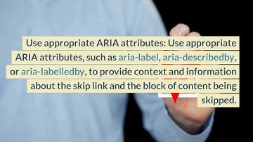 How to implement WCAG 2.1 Success Criterion 2.4.1 Bypass Blocks in code with examples
