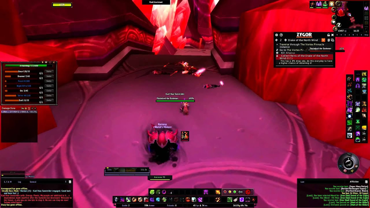 WoW level 90 Warlock solo The Eye "FAIL"
