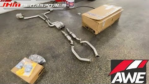 Audi S5 AWE Exhaust W/ JHM Downpipes Install