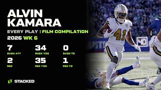Alvin Kamara: Every Touch of 2026 Week 6 | Full Film Compilation