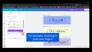 How to Insert a Label Design into the Canva Label Sheets Printout
