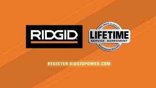 RIDGID Lifetime Service Agreement - How To Register by RIDGID Tools 2,477 views 4 months ago 1 minute, 17 seconds