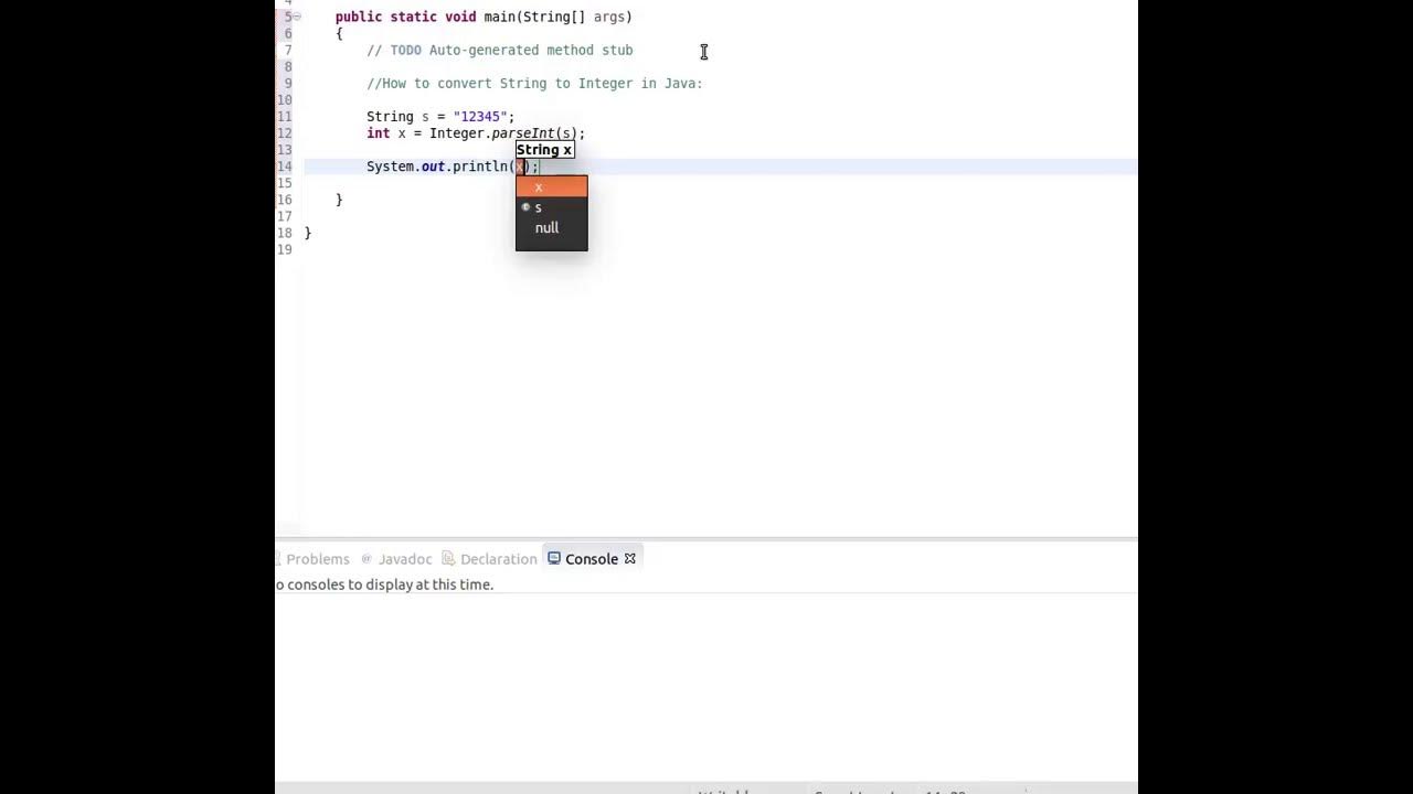 String to Integer: Java | parseInt - YouTube