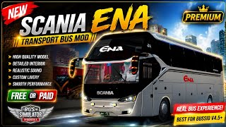 NEW SCANIA ENA TRANSPORT BUS MOD 🔥 | FREE OR PAID? | BUSSID NEW BUS MOD 2026 screenshot 3