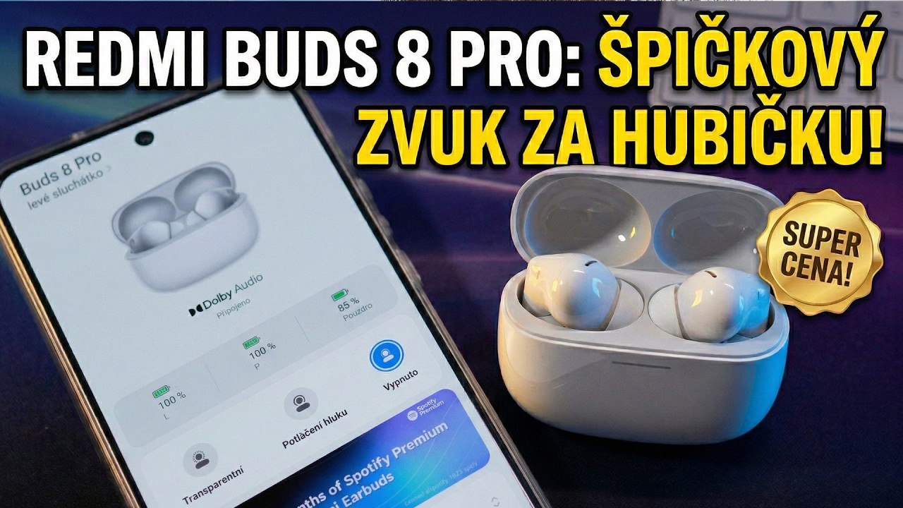 Redmi Buds 8 Pro - hrají tak dobře, že nepotřebuješ sluchátka od Xiaomi 😂.
