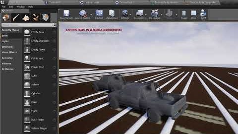 Truck physics test in Unreal Engine 4 for driving simulator