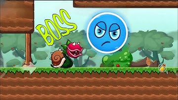 Ball V   Red Boss Challenge  TUTORIAL 🤓 Level 5-6 🍎 Gameplay Walkthrough Part 1 🤠