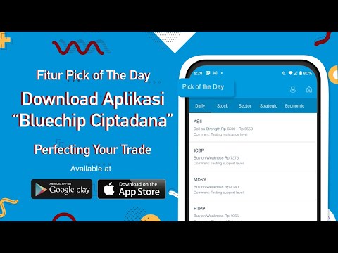 PICK OF THE DAY 💙  Rekomendasi saham harian di aplikasi Bluechip by Ciptadana Sekuritas Asia