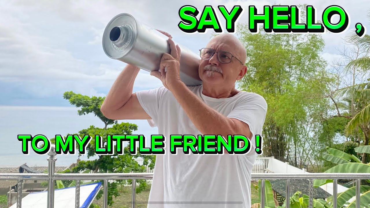 Antique,Philippines house built Muffler for the generator ! PEACE OF