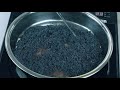 Production of expandable graphite.