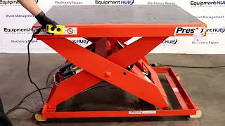 Presto X3W36-20 48 x 36 2000 Lb. Capacity Hydraulic Scissor Lift Table