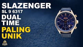 SLAZENGER SL 9 6317 : JAM SLAZENGER DUAL TIME PALING UNIK TERBARU (2022)