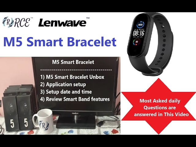 M5 Smart Bracelet Black • Smart Printer