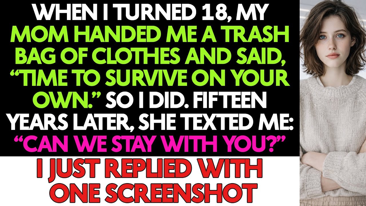 After I Turned 18, My Mom Handed Me A Trash Bag Of Clothes And Kicked Me Out
