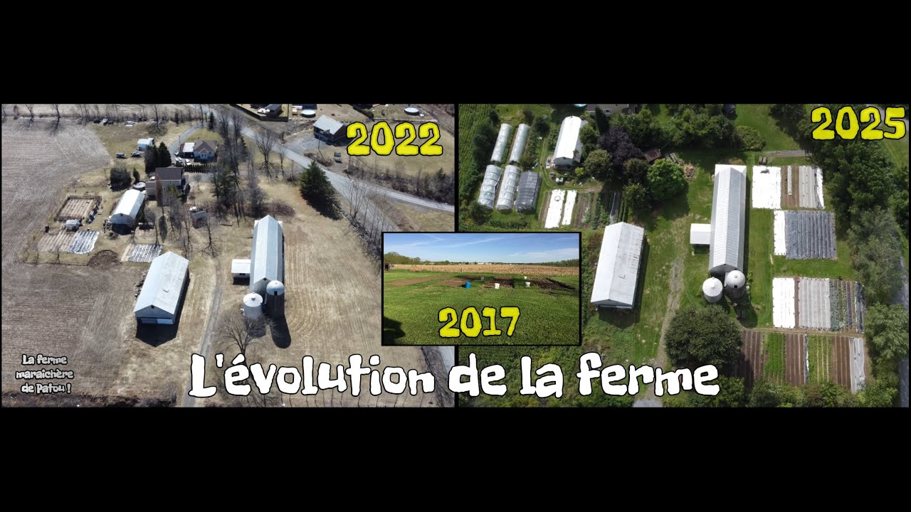 Québec | ÉVOLUTION de la ferme  | 2017 à 2025