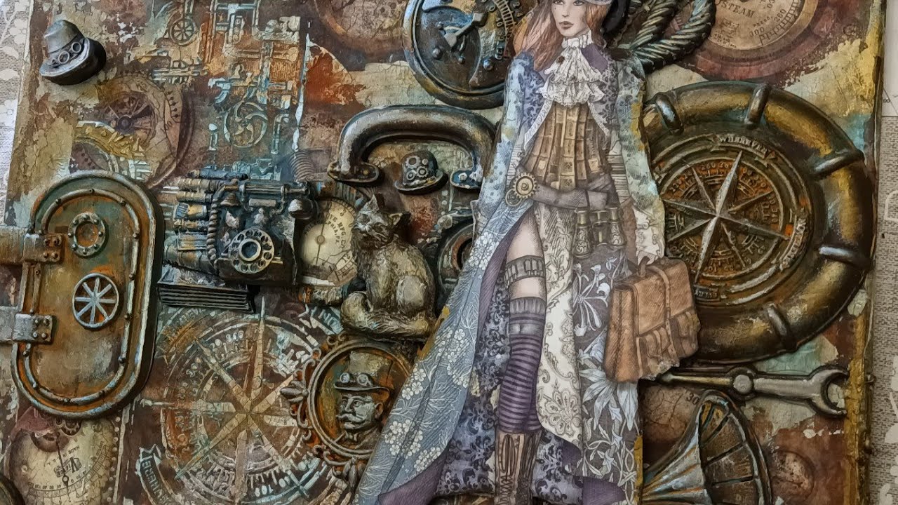 Atelier mixed média canevas Lady Vagabond 