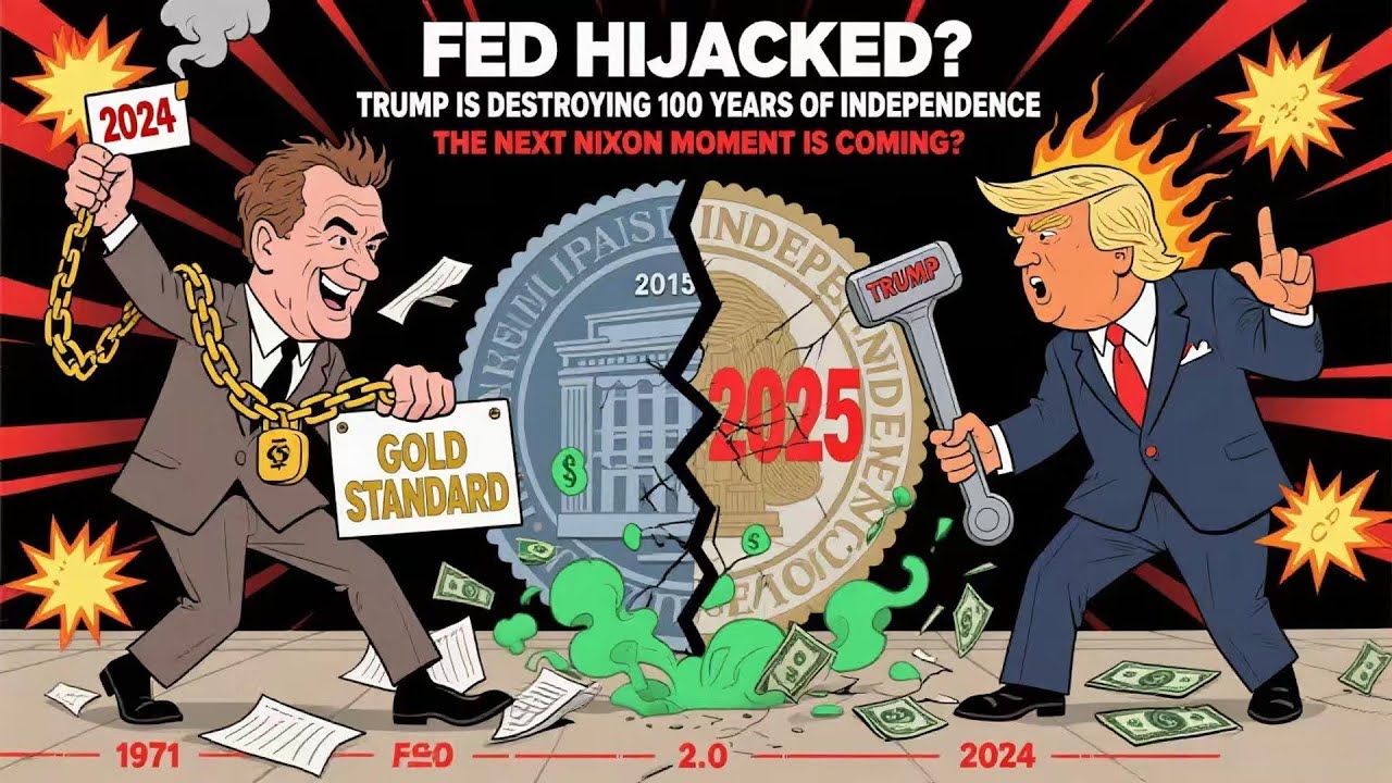 Fed manipulated? Trump shakes its century-old independence. Next Nixon moment approaching?