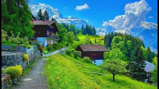 GRINDELWALD VILA MAIS BONITA DA SUICA UM PASSEIO DE FOLEGO PASSEIO A PE 4K