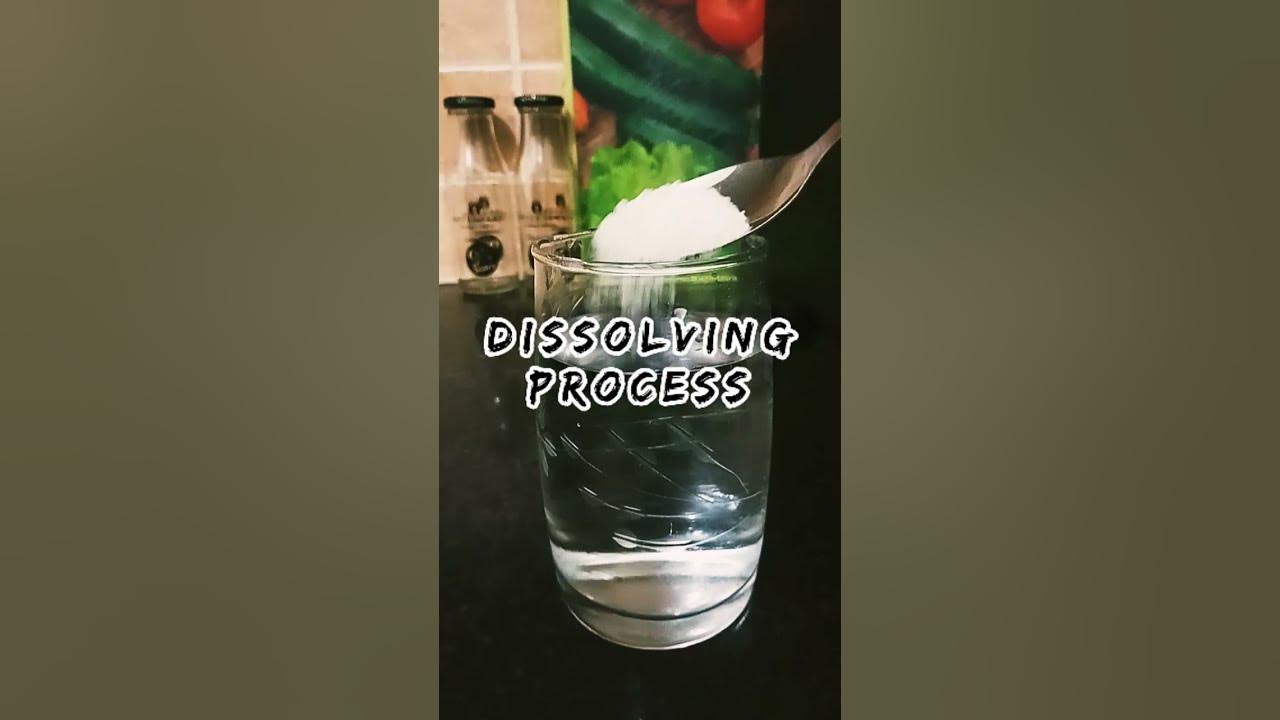 dissolving process of sugar in water, #students #projects #science experiments #dissolving.