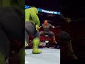 Hulk hits Low Blow to Black Adam wwe 2k23 #wwe #hulk #blackadam #wwe2k23 #wwe2k22 #lowblow #ytshort