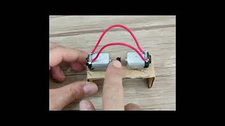 Free energy generator with two dc motor #Shorts