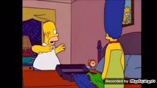 Homer Strangles Bart But It Breaks The Wall