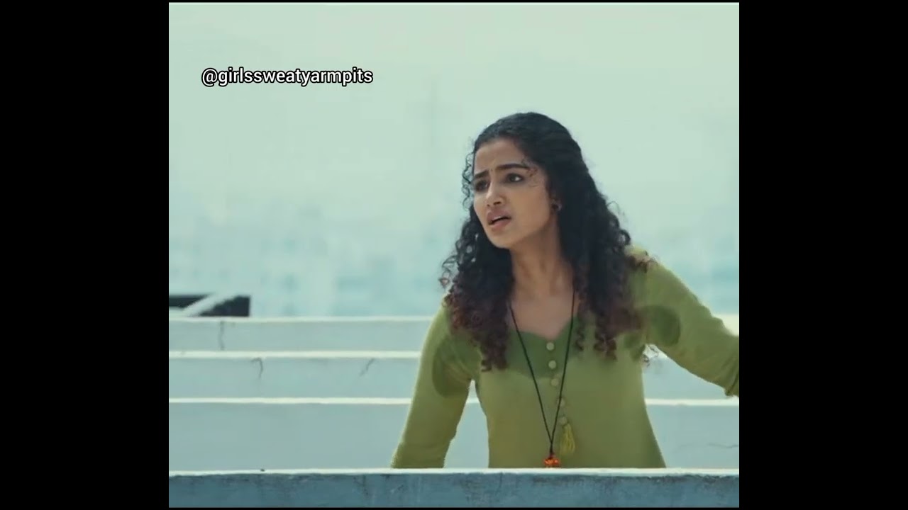 anupuma drenched in sweat