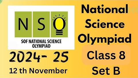 #FavFive | SOF National Science Olympiad 2024-25 Class 8 Set B 12 th November | #olympiad | #nso